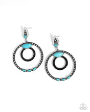 Load image into Gallery viewer, Handcrafted Hero - Black/Turquoise (Post) Earring