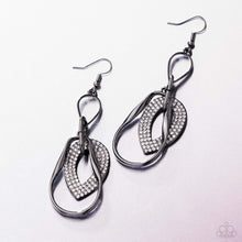 Load image into Gallery viewer, Teardrop Triumph - Black (Gunmetal) Earring
