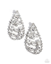 Load image into Gallery viewer, Giant Glitter - White (Rhinestone) Earring