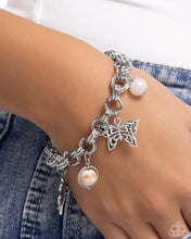 Load image into Gallery viewer, Folklore Frenzy - White (Silver Charm) Bracelet
