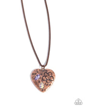 Load image into Gallery viewer, Outgoing Opulence - Copper (Heart) Necklace