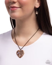 Load image into Gallery viewer, Outgoing Opulence - Copper (Heart) Necklace