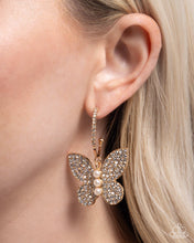 Load image into Gallery viewer, Butterfly Boundary - Gold Hoop (Butterfly) Earring