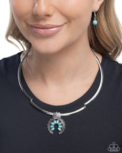 Load image into Gallery viewer, Smoldering Stones - Blue (Turquoise) Necklace