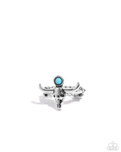 Load image into Gallery viewer, Longhorn Legend - Blue (Bull Skull) Ring
