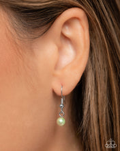 Load image into Gallery viewer, Conscious Chic - Complete Look Set: Opulent Observation - Green Necklace and Perceptive Pearls - Green Bracelet (BB-GR-JS)