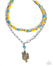 Load image into Gallery viewer, Complete Look - Yellow Set:Cactus Cascade - Yellow Necklace and Cactus Cause - Yellow Bracelet (BB-YW-JJ)