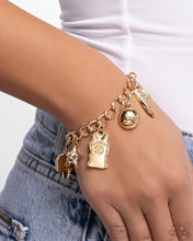 Load image into Gallery viewer, Jersey Journey - Gold (Basketball - Themed) Bracelet