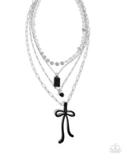 Load image into Gallery viewer, Coquette Cascade - Black Bow Necklace