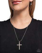 Load image into Gallery viewer, Holy Harmony - White (Pearl) Cross Necklace