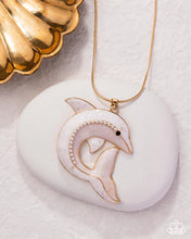 Load image into Gallery viewer, Dolphin Dive - Gold Necklace