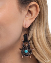 Load image into Gallery viewer, Western Warden - Copper (Stirrup) Earring