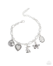Load image into Gallery viewer, Complete Look - Silver Easter Set: Eclectic Easter - Silver Necklace and Extensive Easter - Silver Bracelet (BB-SV-JY)