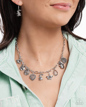 Load image into Gallery viewer, Complete Look - Silver Easter Set: Eclectic Easter - Silver Necklace and Extensive Easter - Silver Bracelet (BB-SV-JY)