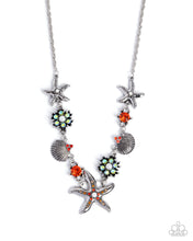 Load image into Gallery viewer, Starfish Solo - Complete Look - Orange Set: Starfish Song - Orange Necklace and Starfish Single - Orange Bracelet (BB-OG-KB)