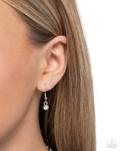 Load image into Gallery viewer, Angelic Ambition - White Rhinestone Angel Wing Heart Charm Necklace