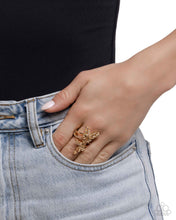 Load image into Gallery viewer, Fluttering Flamenco - Brown (Topaz Butterfly) Ring