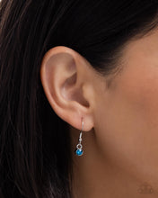 Load image into Gallery viewer, Fancy Feather - Blue (Rhinestone) Necklace