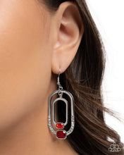 Load image into Gallery viewer, Opulent Operation - Red Earring