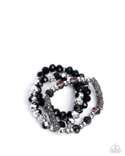 Load image into Gallery viewer, Faceted Fusion - Black Bracelet