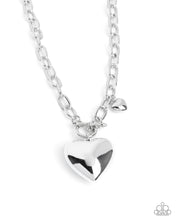 Load image into Gallery viewer, Heartfelt Hangout - Silver (Heart) Necklace