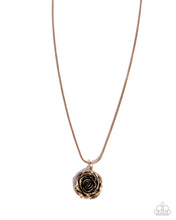 Load image into Gallery viewer, Blooming Buffer - Pink (Rose Rhinestone) - Gold Snake Chain Necklace