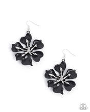Load image into Gallery viewer, Floral Faction - Black Earring
