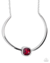 Load image into Gallery viewer, Asscher Assumption - Complete Look - Red: Adorably Asscher -Red Necklace and Asscher Admiration - Red Bracelet (BB-RD-LA)