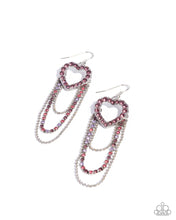 Load image into Gallery viewer, Haute Hangout - Purple (Heart) Earring