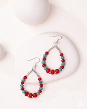 Load image into Gallery viewer, Carefree Color - Red (Turquoise) Earring
