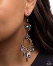 Load image into Gallery viewer, Majestic Mosaic - Orange (Turquoise) Earring