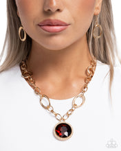 Load image into Gallery viewer, Sophisticated Statement - Brown (Topaz) Necklace