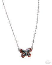Load image into Gallery viewer, Gliding Glam - Orange (Butterfly) Necklace