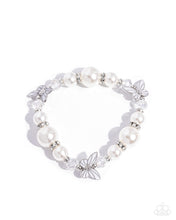 Load image into Gallery viewer, Soaring Sheen - White (Butterfly) Bracelet