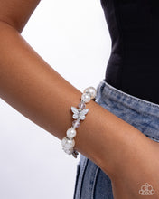 Load image into Gallery viewer, Soaring Sheen - White (Butterfly) Bracelet