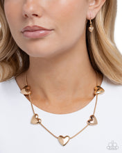 Load image into Gallery viewer, Group Date - Gold (Heart) Necklace