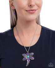 Load image into Gallery viewer, Dauntless Dragonfly - Purple Necklace
