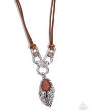 Load image into Gallery viewer, Fierce Feather - Brown Necklace