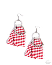 Load image into Gallery viewer, Picnic Pizzazz - Red Earring