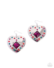 Load image into Gallery viewer, Lovely Lights - Pink (Heart) Earring