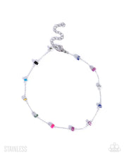 Load image into Gallery viewer, Stony Surrender - Multi (Stainless Steel) Multicolored Stone Anklet