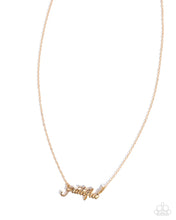 Load image into Gallery viewer, Grateful for You - Gold Necklace