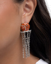 Load image into Gallery viewer, Slam Dunk Shimmer - Orange Earring
