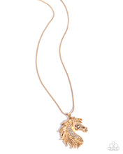 Load image into Gallery viewer, Stallion Swing - Gold (Horse) Necklace