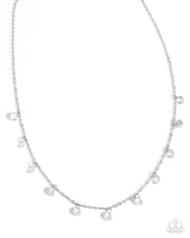 Load image into Gallery viewer, Completely Courted - White (Rhinestone):Courting Ceremony - White Necklace,Courting Crush - White Bracelet and Courting Custom - White Earring (BB-WT-MD)