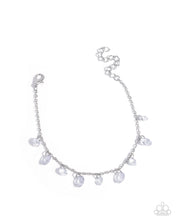 Load image into Gallery viewer, Completely Courted - White (Rhinestone):Courting Ceremony - White Necklace,Courting Crush - White Bracelet and Courting Custom - White Earring (BB-WT-MD)