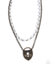 Load image into Gallery viewer, Leisurely Locked - Brass Necklace
