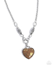 Load image into Gallery viewer, Suitable Stones - Brown (Heart) Necklace
