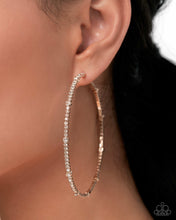 Load image into Gallery viewer, Sensational Squares - Gold Hoop Earring (LOP-1125)