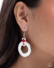 Load image into Gallery viewer, Dedicated Delight - Red (Rhinestone) Earring